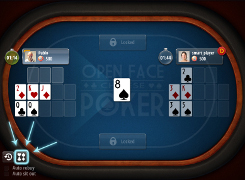 Open-face Chinese poker - tutorial screen 4