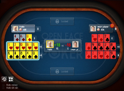 Open-face Chinese poker - tutorial screen 6