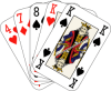 Conjunto de cartão de Poker - par