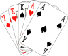 Conjunto de cartão de Poker - dois pares.