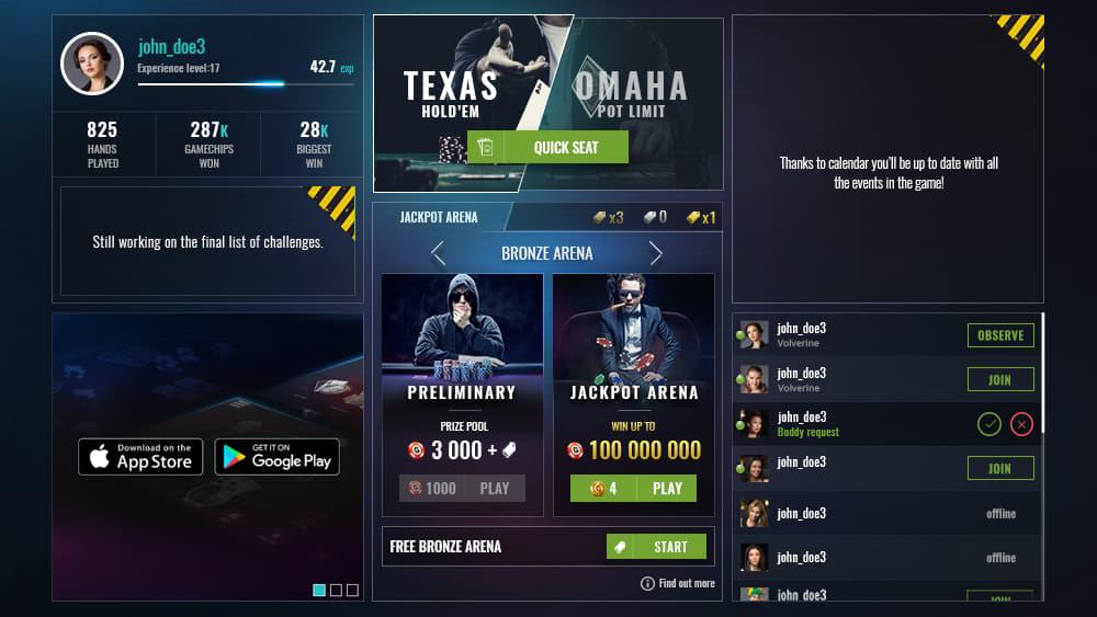 Texas Holdem Poker - online game