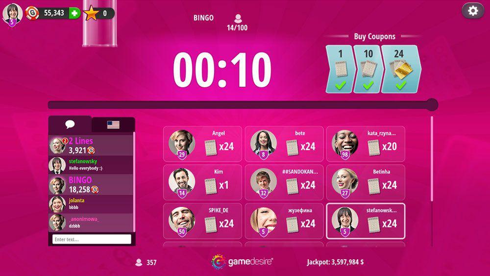 Bingo game - Play online and test your luck! It's free on GameDesire