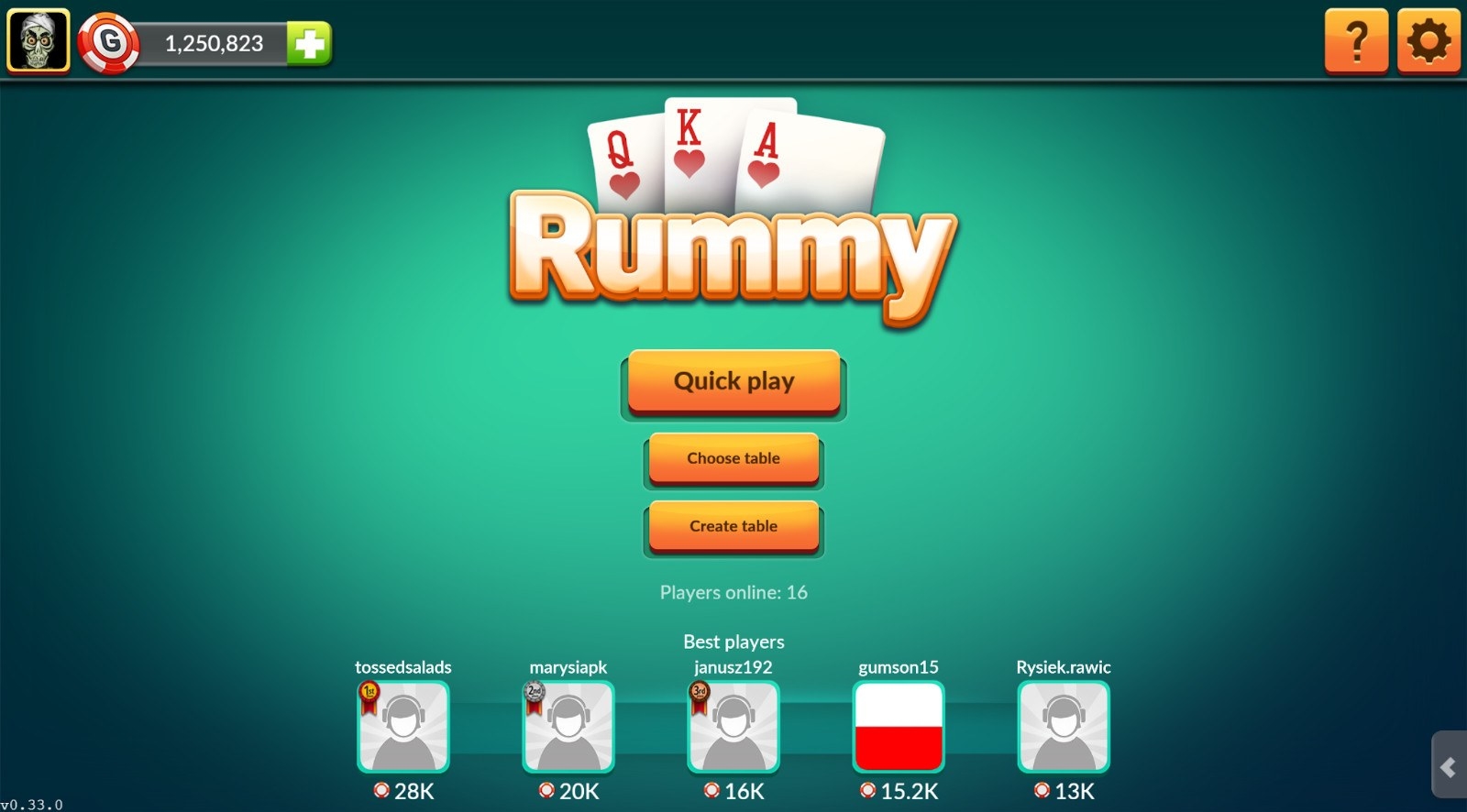 GameDesire Rummy 500, brought to you by