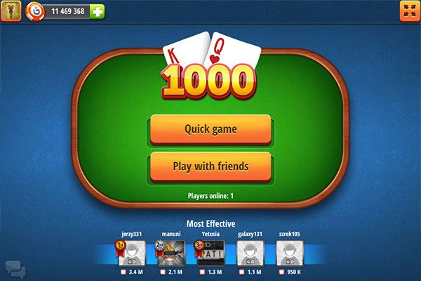 Thousand 1000 card game offline APK for Android - Download