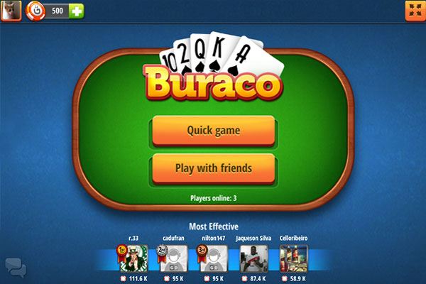 Buraco - Jogo de cartas gratuito! Convide seus amigos e jogue online!