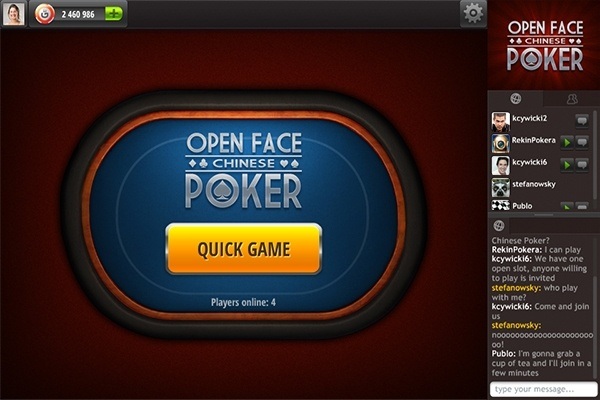 Poker cinese Open Face