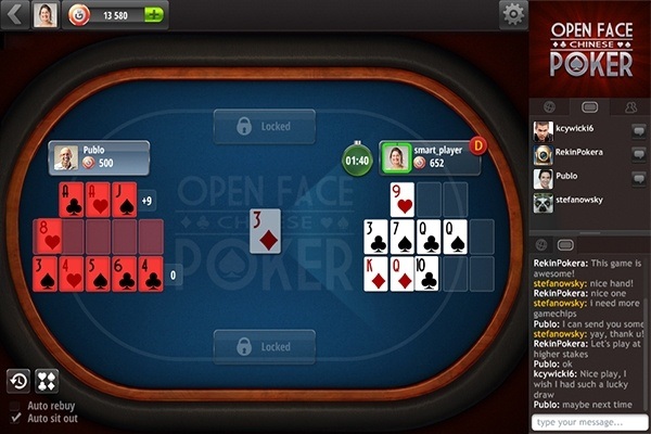 Open Face Chinese Poker