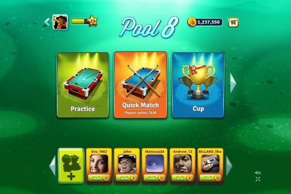 divirta-se com a emoção da sinuca no 8 ball pool #8BallPool #jogosdesi