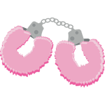 Pink furry handcuffs