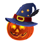 Pumpkin in hat