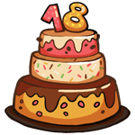 18 Birthday Cake