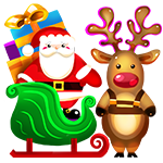 Santa Claus & Reindeer - Soldout